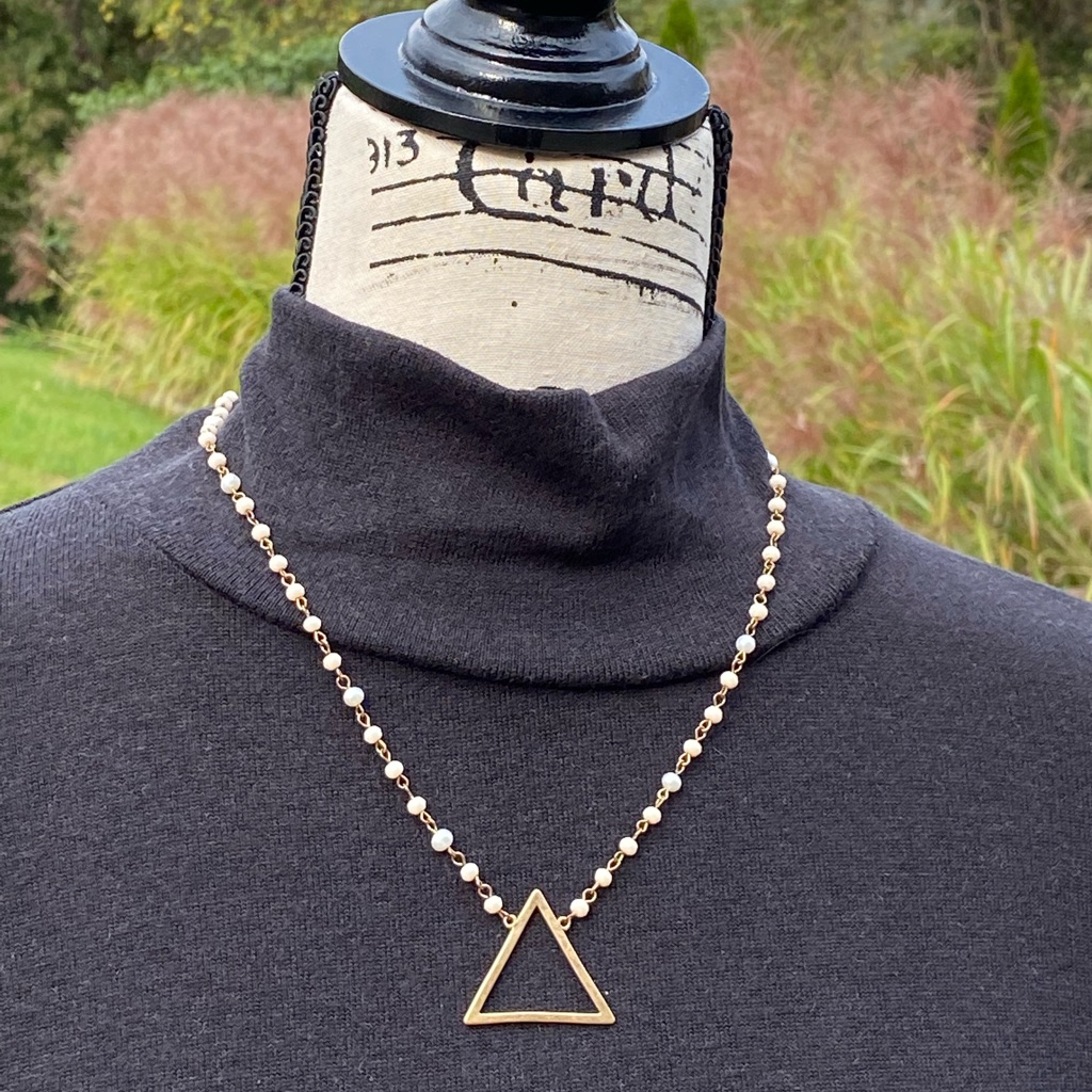 Jane Marie Open Triangle Necklace